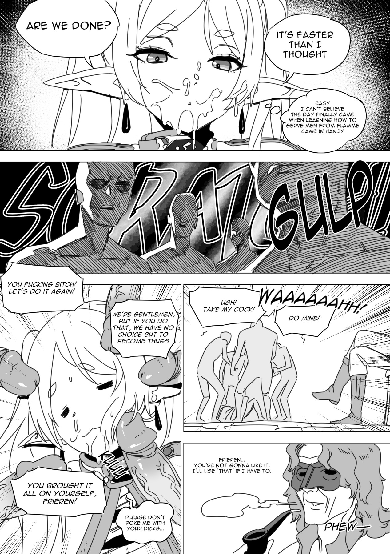 Hentai Manga Comic-Defeated Frieren-Read-13